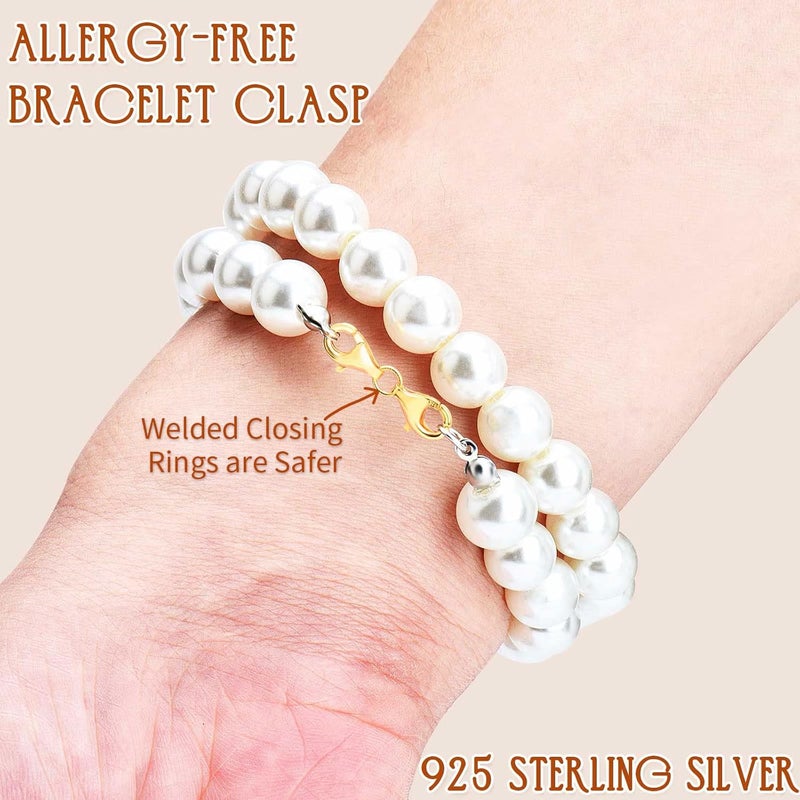 OHINGLT Double Lobster Claw Clasps 925 Sterling Silver Necklace Extender, Double End Design Necklace Clasps and Closures, Bracelet Connector Suitable for Jewelry Making - Image 3